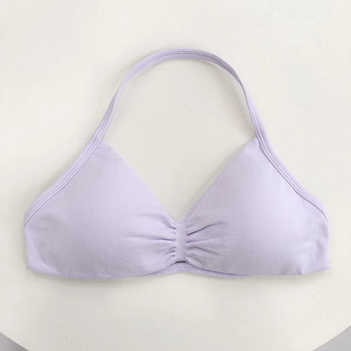 Women's High-Support Lace-Up Sports Bra - Thin-Strap Camisole,