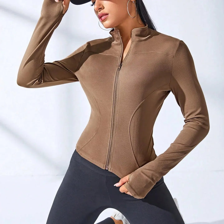 2024 New Yoga Coat Short Sports Jacket WOMEN&