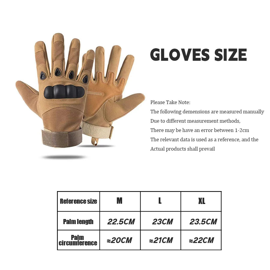 Tactical gloves, full-finger, all-season, outdoor, mountaineering,