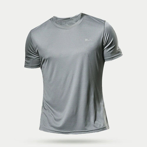 Summer Mens Quick Dry Running Bodybuilding Shirts Sport Gym t Shirt