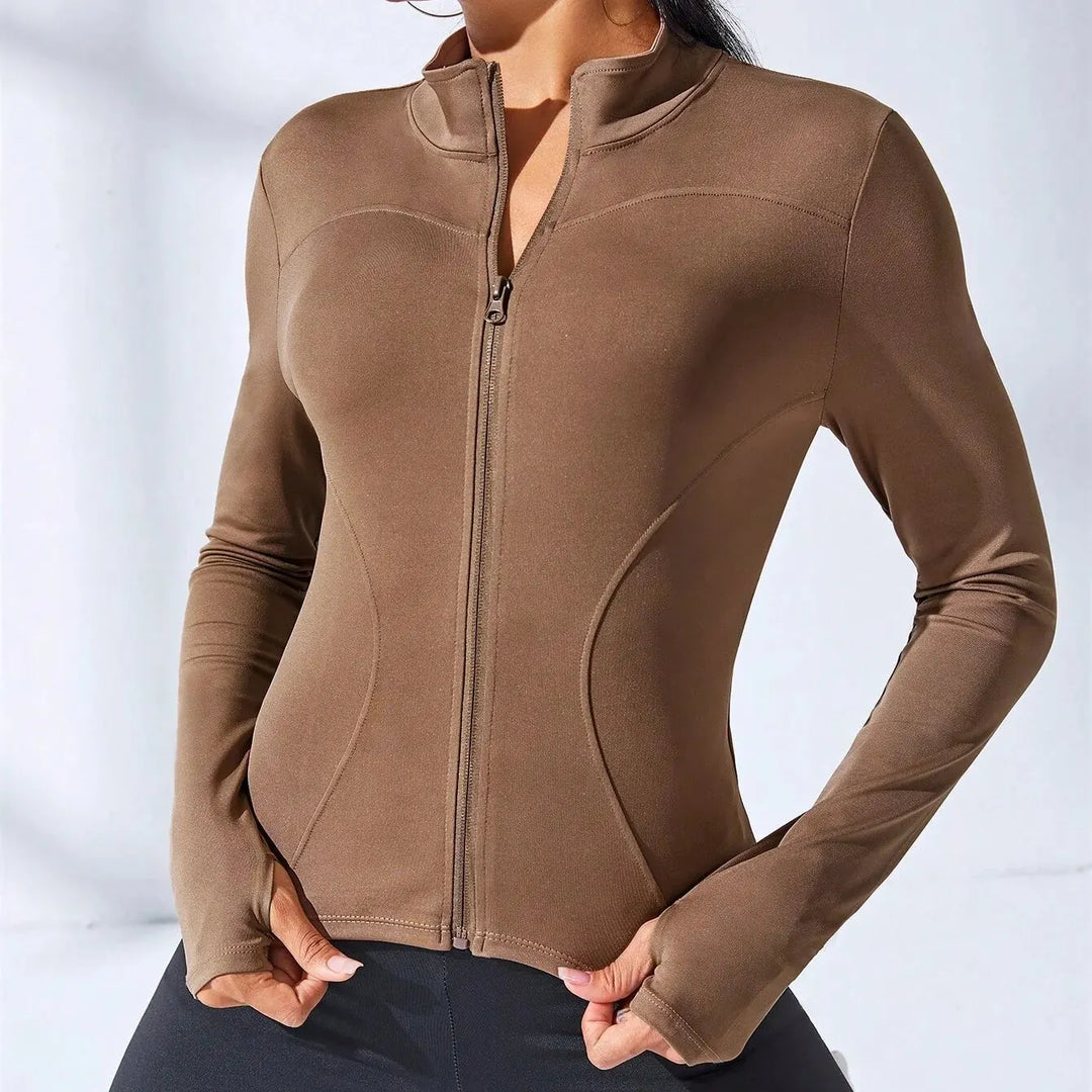 2024 New Yoga Coat Short Sports Jacket WOMEN&