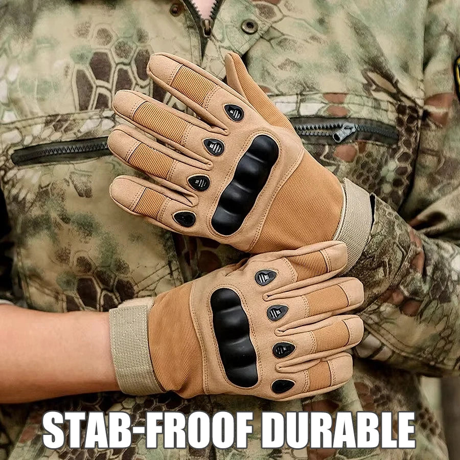 Tactical gloves, full-finger, all-season, outdoor, mountaineering,