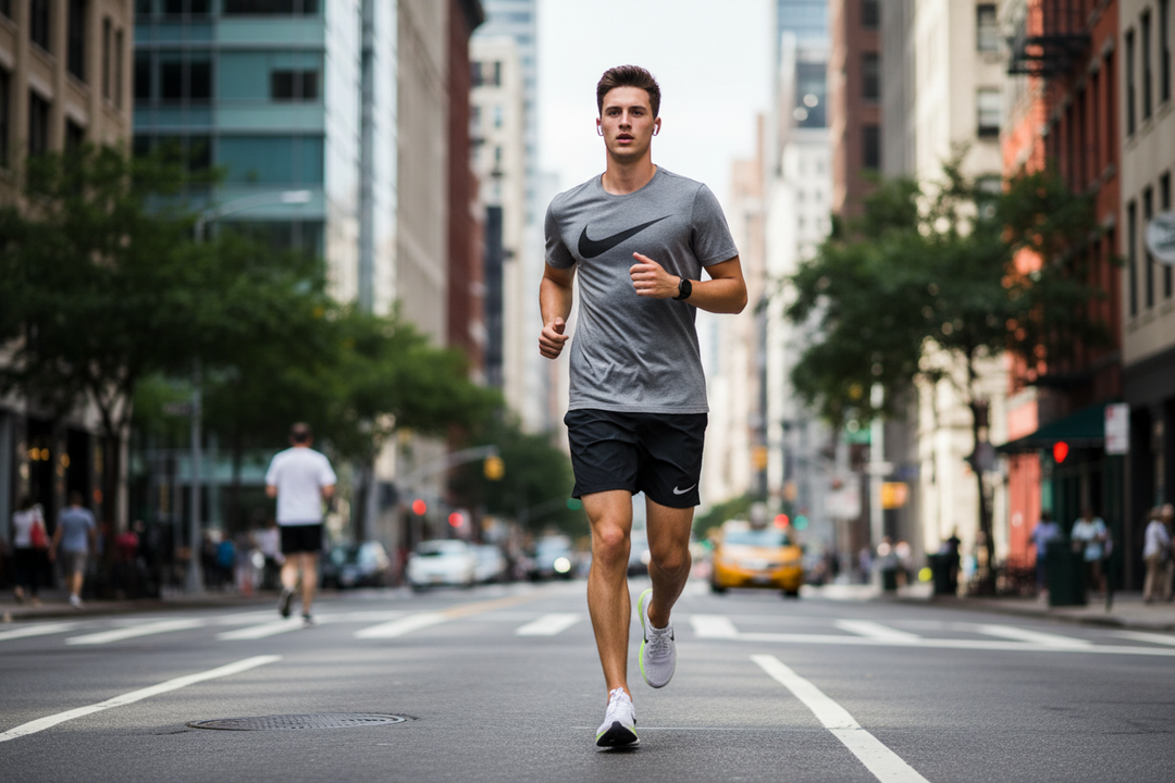 Man Jogging City