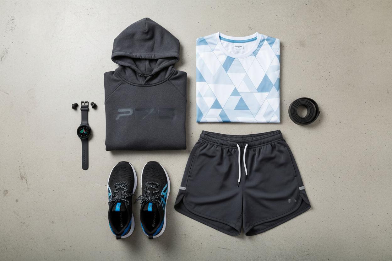 Sports Clothing Flat Lay